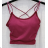 Top croptop na ramienka dámsky (S/M ONE SIZE) TALIANSKA MÓDA IMPMD2320824b