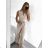 Overal dlhý elegantný bez rukávov dámsky (S/M ONE SIZE) TALIANSKA MÓDA IMWK2323667
