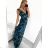 Šaty dlhé elegantné bez rukávov dámske (S/M ONE SIZE) TALIANSKA MODA IM323009-3