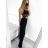 Kalhoty letní dlouhé dámské (S/M ONE SIZE) ITALSKÁ MÓDA IMW2331086/DU S/M biela