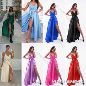 Šaty dlhé spoločenské na ramienka dámske (S/M ONE SIZE) TALIANSKA MÓDA IMPLS2312899