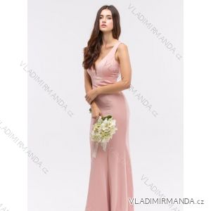 Šaty dlhé spoločenské na ramienka dámske (S/M ONE SIZE) TALIANSKA MÓDA IMPLS2322986