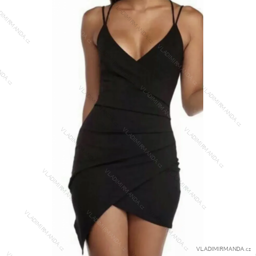 Šaty elegantné na ramienka dámske (S/M ONE SIZE) TALIANSKA MÓDA IMPMD2322855