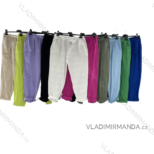 Nohavice dlhé dámske nadrozmer (3XL/4XL ONE SIZE) TALIANSKA MÓDA IMWQ23136