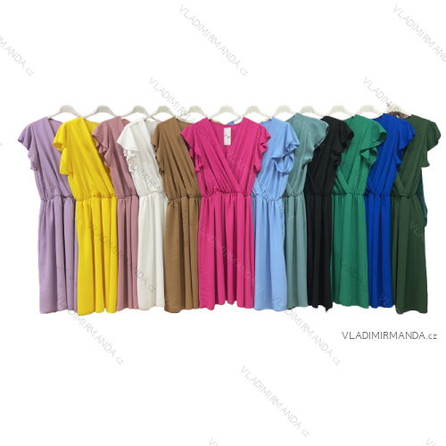 Šaty letné bez rukávu dámske nadrozmer (3XL/4XL ONE SIZE) TALIANSKA MÓDA IMWQ2391502