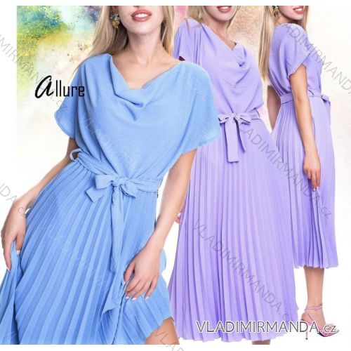 Šaty dlhé letné krátky rukáv dámske (S/M ONE SIZE) TALIANSKA MÓDA IMM23M56211