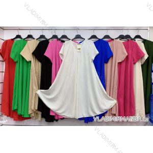 Šaty oversize letný krátky rukáv dámske (S/M/L ONE SIZE) TALIANSKA MÓDA IMWGM231580
