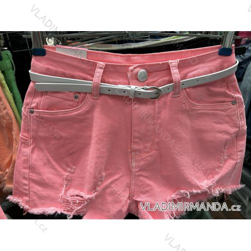 Kraťasy riflové krátke dámske (S-XL) M.SARA MSR231588