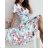 Šaty elegantný letný krátky rukáv dámske (S/M ONE SIZE) TALIANSKA MÓDA IMWGB231607