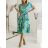 Šaty elegantný letný krátky rukáv dámske (S/M ONE SIZE) TALIANSKA MÓDA IMWGB231607