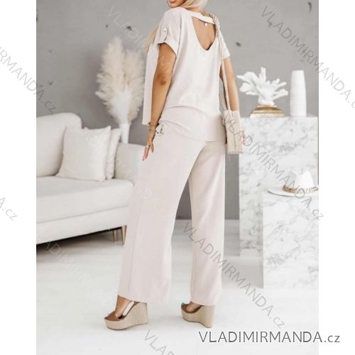 Súprava letná elegantná tunika a nohavice dámska (S/M/L ONE SIZE) TALIANSKA MÓDA IMWE231626