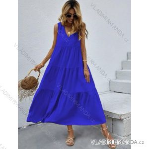 Šaty dlhé letné oversize bez rukávov dámske (S/M ONE SIZE) TALIANSKA MÓDA IMWD231729
