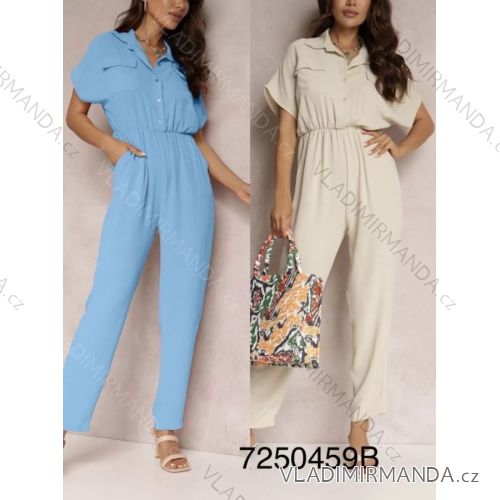 Overal dlhý krátky rukáv dámsky (S/M ONE SIZE) TALIANSKA MÓDA IMWGB237250459B