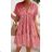 Šaty letné oversize krátky rukáv dámske (S/M/L ONE SIZE) TALIANSKA MÓDA IMWGM231673