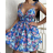 Šaty letné na ramienka dámske (S/M ONE SIZE) TALIANSKA MÓDA IMPCF2323754/23