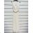 Šaty dlhé spoločenské elegantné bez rukávov dámske (S/M ONE SIZE) TALIANSKA MÓDA IMPSH243598 biela S / M