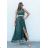 Šaty dlhé spoločenské elegantné bez rukávov dámske (S/M ONE SIZE) TALIANSKA MÓDA IMPSH243598 biela S / M