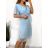 Šaty elegantné spoločenské krátky rukáv dámske (S/M/L/XL ONE SIZE) TALIANSKA MÓDA IMPSH2435891V zelená S/ML/XL