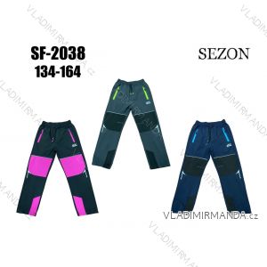Nohavice softshell jarné detské dievčenské a chlapčenské (134-164) SEZON SEZ23SF-2038