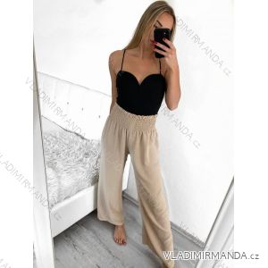 Nohavice dlhé letné dámske (S/M/L ONE SIZE) TALIANSKA MÓDA IM3237183/DU