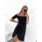 Šaty carmen cez ramená letné dámske (S/M ONE SIZE) TALIANSKA MÓDA IMM22U5368/DR BÉŽOVÁ