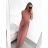 Šaty dlhé letné elegantné bez rukávov dámske (S/M ONE SIZE) TALIANSKA MÓDA IMWE231510/DU S/M čierna