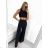 Súprava letná elegantný top a nohavice dámska (S/M/L ONE SIZE) TALIANSKA MÓDA IMWE231508