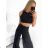 Súprava letná elegantný top a nohavice dámska (S/M/L ONE SIZE) TALIANSKA MÓDA IMWE231508
