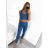 Súprava športový croptop a legíny dámska (S/M, L/XL) TURECKÁ MÓDA TMWL238808