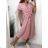 Šaty košeľové krátky rukáv dámske (S/M/L ONE SIZE) TALIANSKÁ MÓDA IMWB23295/DR M / L svetlo modrá