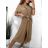 Šaty košeľové krátky rukáv dámske (S/M/L ONE SIZE) TALIANSKÁ MÓDA IMWB23295/DR M / L svetlo modrá