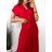 Šaty košilové krátký rukáv dámské (S/M/L ONE SIZE) ITALSKÁ MÓDA IMWB23295