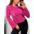 Tričko elegantný dlhý rukáv dámske (S/M ONE SIZE) TALIANSKA MÓDA IMPGM234489