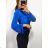 Tričko elegantní dlouhý rukáv dámské (S/M ONE SIZE) ITALSKÁ MÓDA IMPGM234489/DU S/M biela