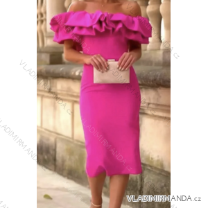 Šaty elegantný carmen krátky rukáv dámske (S/M ONE SIZE) TALIANSKA MÓDA IMPGM238067