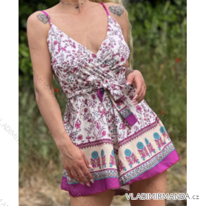 Šaty letné na ramienka dámske (S/M ONE SIZE) TALIANSKA MÓDA IMPGM2320358