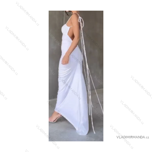 Šaty dlhé letné na ramienka dámske (S/M ONE SIZE) TALIANSKA MÓDA IMPGM232659