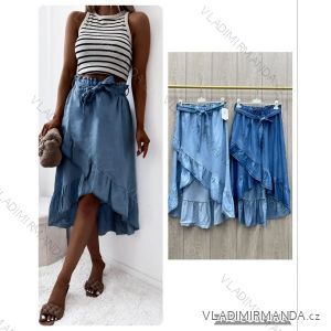 Sukňa riflová dámska (S/M ONE SIZE) TALIANSKA MÓDA IMWL231806