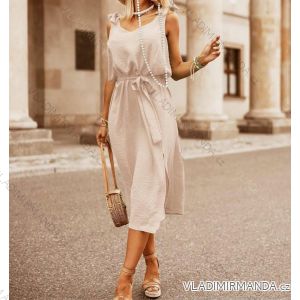 Šaty elegantné letné bez rukáv dámske (S/M ONE SIZE) TALIANSKA MÓDA IMWMY231808