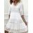 Šaty elegantné krajkové 3/4 dlhý rukáv dámske (S/M ONE SIZE) TALIANSKA MÓDA IMWGS231830