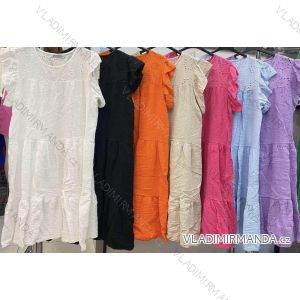 Šaty letný mušelín bez rukávu dámske (S/M ONE SIZE) TALIANSKA MÓDA IMWE231888