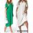 Šaty oversize maxi letný krátky rukáv dámske (S/M ONE SIZE) TALIANSKA MÓDA IMWD231890