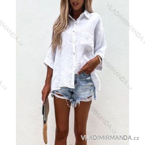 Košeľa 3/4 dlhý rukáv dámska (S/M ONE SIZE) TALIANSKA MÓDA IMWPO231899