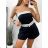 Croptop elegantný bez rukávov dámsky (S/M ONE SIZE) TALIANSKA MÓDA IMM2310519/DU S/M čierna
