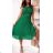Šaty šifónové elegantné skladané bez rukávov dámske (S/M ONE SIZE) TALIANSKA MÓDA IMWKK231950