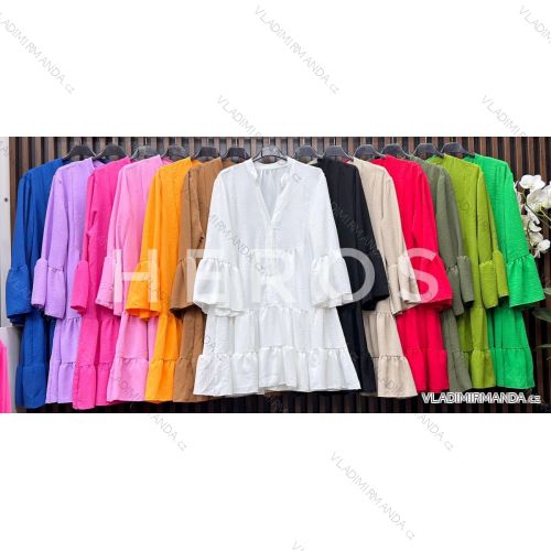 Šaty letné oversize dlhý rukáv dámske (S/M ONE SIZE) TALIANSKA MÓDA IMWGB231958