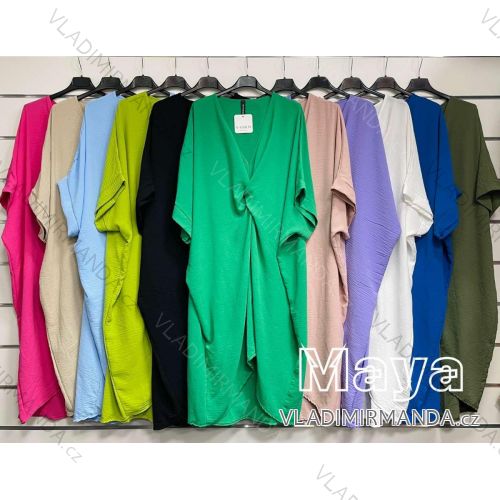 Šaty letné oversize dlhý rukáv dámske (S/M ONE SIZE) TALIANSKA MÓDA IMWGB231958