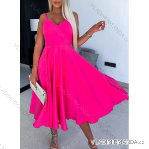 Šaty letné elegantné na ramienka dámske (S/M ONE SIZE) TALIANSKA MÓDA IMWKK231968