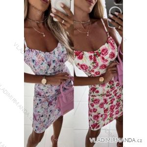 Šaty letné na ramienka dámske (S/M ONE SIZE) TALIANSKA MÓDA IMWGB231849
