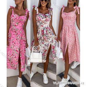 Šaty dlhé letné na ramienka dámske (S/M ONE SIZE) TALIANSKA MÓDA IMWGB231661